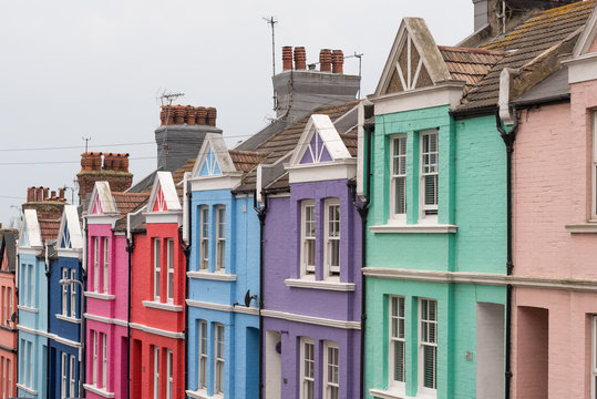 Maisons color&eacute;s dans Blaker Street &agrave; Brighton