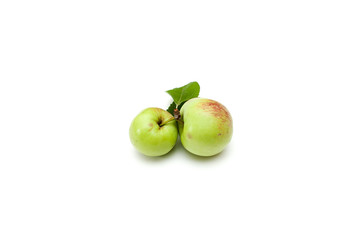 Apples on white background
