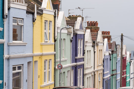 Maisons color&eacute;s dans Blaker Street &agrave; Brighton