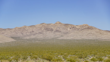Beautiful mountain with blue sky