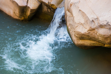 Fototapeta na wymiar Small waterfall in Toro Toro National Park in Potosi, Bolivia