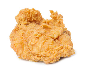 fried chicken isolated on white