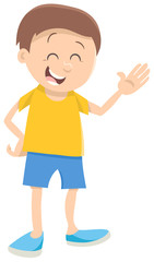 cute boy cartoon character