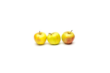 Apple on the white background