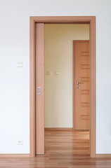 Room with sliding doors, space saving interior design maximize space in small rooms