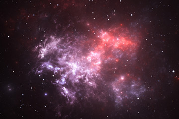 Space nebula, for use with projects on science, research, and education.