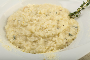 Risotto with blue cheese