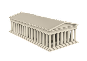 Greek Temple Isolated