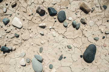 Texture of scorching sand
