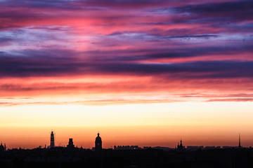 Sanset in Saint-Petersburg