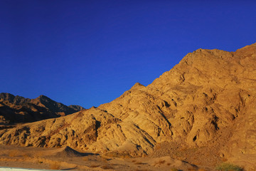 Sand mountains in the desert