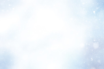 Snowfall texture of snowflakes on blurred background