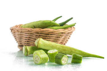 Sliced brazilian Okra