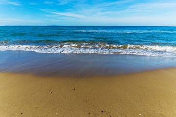 Golden shore in Platamona