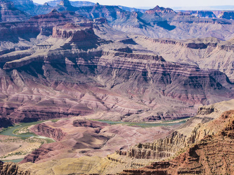 grand canyon view with river colorado