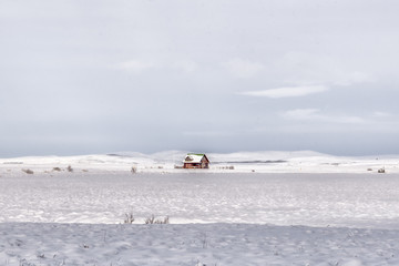 casa nella neve