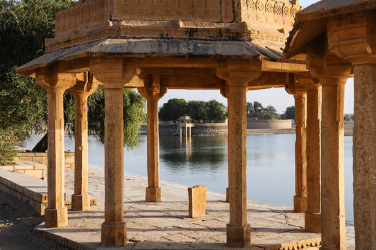 Indien - Rajasthan - Jaisalmer - Gadhisar Lake