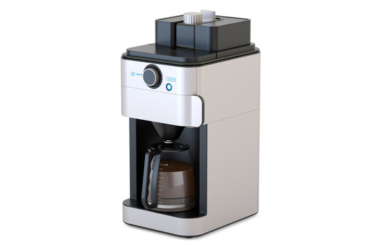 Coffeemaker or coffee machine, 3D rendering