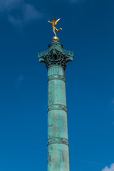 Obraz premium July Column (1840) on Bastille Square. Paris, France.