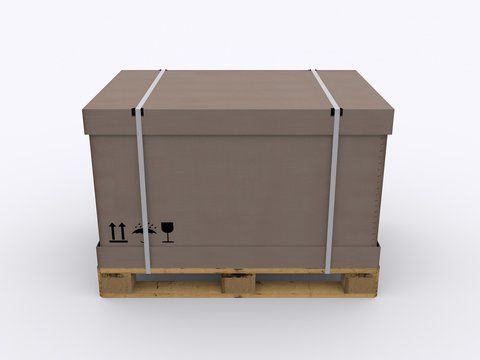 Kartons auf Palette