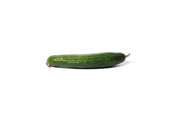 Cucumbers on white background
