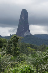 Fototapeta na wymiar Gipfel des Cao Grande, Sao Tome und Principe, Afrika