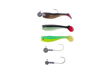 Fishing tools  on a white background, isolated