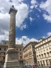 Fototapeta premium Roma, piazza Colonna - colonna si Marco Aurelio