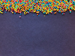 Confectionery sprinkling colored balls