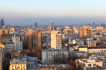 Naklejka premium Moscow cityscape