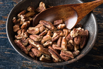 Chopped Pecans in a Bowl