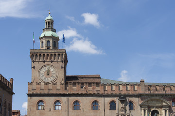 The town hall old palace in Bologna