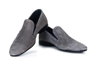 Classical beech gray male shoes