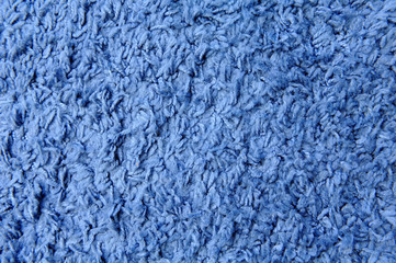 Beautiful carpet, blue, coarse fiber