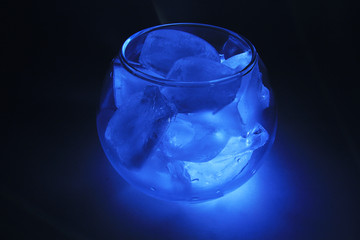Glass with ice