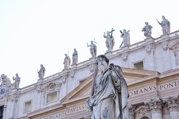 Statue of St. Paul in St. Peter's Square.