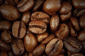 Roasted coffee beans