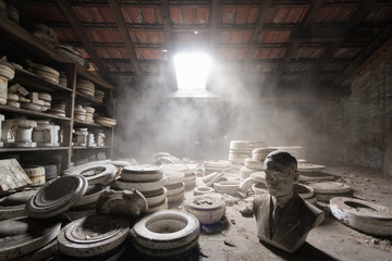 Abandoned pottery