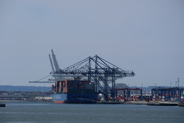 Port for container ships in New York