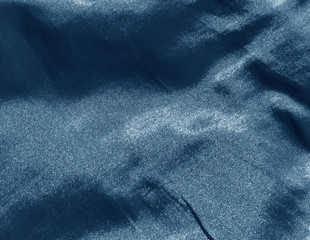 Blue color textile surface.