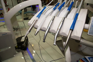 Closeup to endodontic machine for dentist surgery