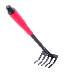 Rake isolated on white.