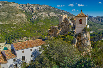 Fototapeta na wymiar Guadalest Castle (El Castell de Guadalest) in Alicante, Spain