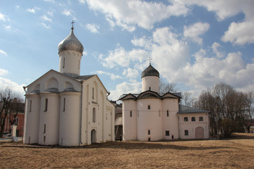 Fototapeta na wymiar Russian Orthodox church. In Veliky Novgorod Russia