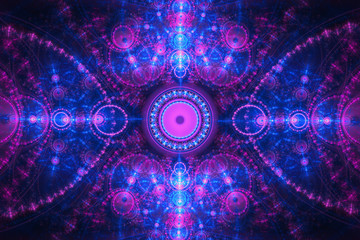 Beautiful fractal render can illustrate imagination daydreaming or psychedelic space concept.
