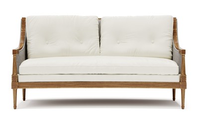 modern sofa isolated on white