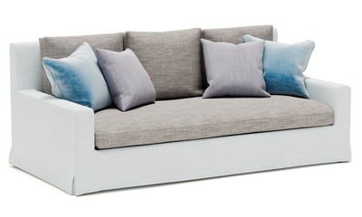 Fototapeta premium modern sofa isolated on white