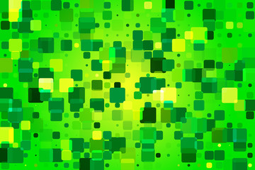 Bright yellow green various tiles background