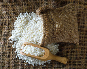 Obraz premium Rice in the sack
