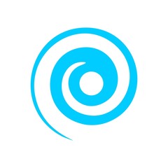 Abstract water swirl logo template